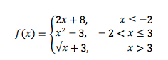 1(a) What is the value of f(4)? 1(b) What is the