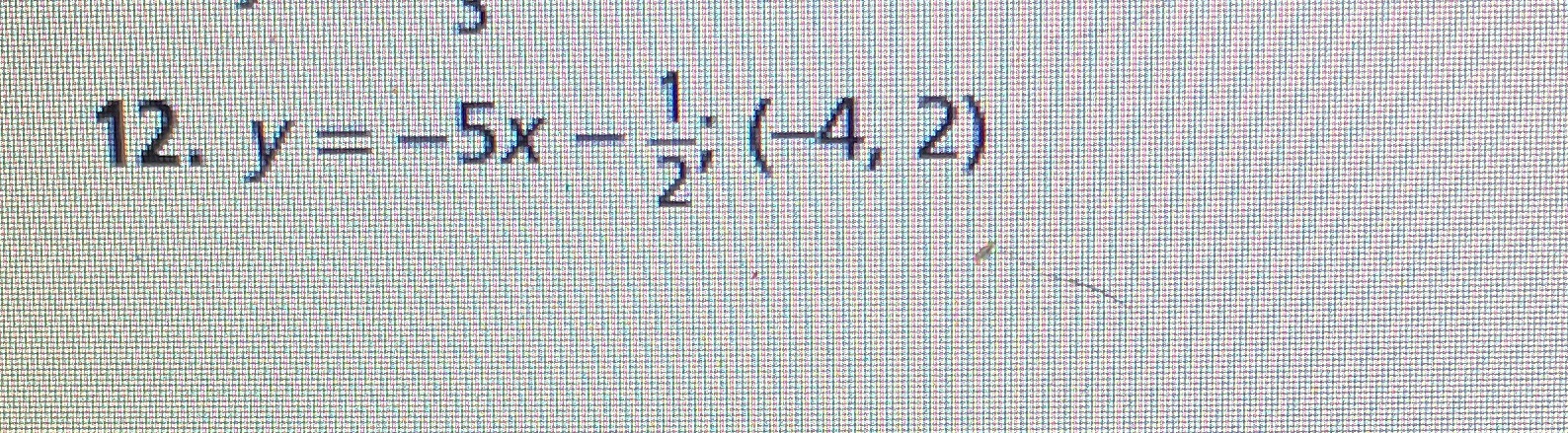 Write the equations for the line parallel and