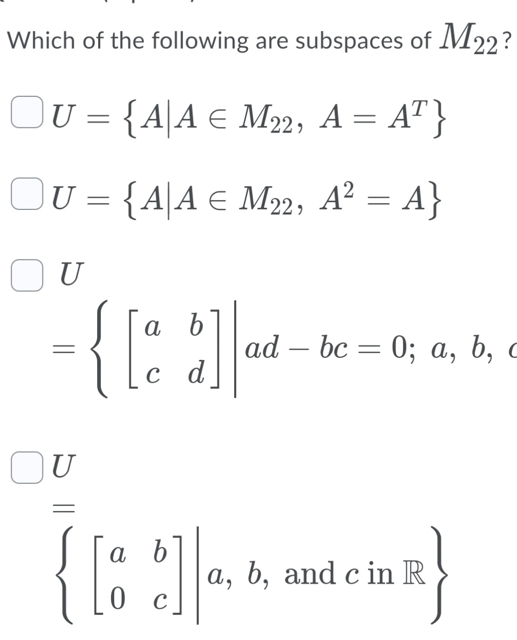 Answer all possible Which of the following are