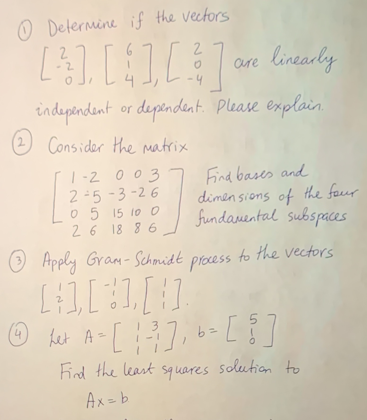 Please solve and show work and type it up. 1