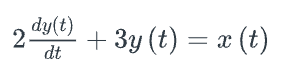 Given the ODE solve for the impulse response by