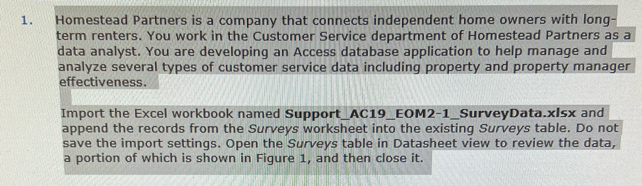 1. Homestead Partners is a company that connects