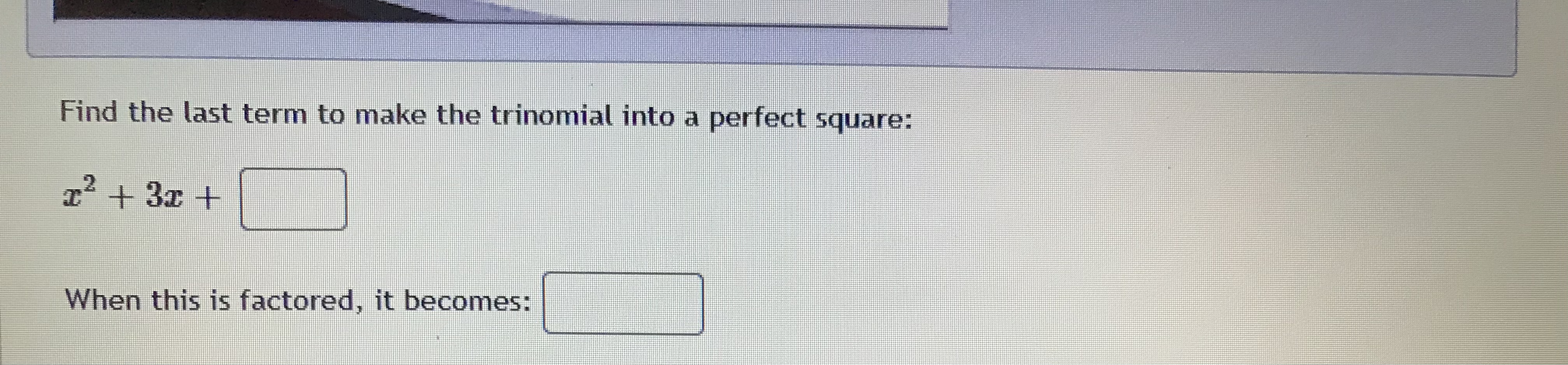 Solve by completing the square. List the
