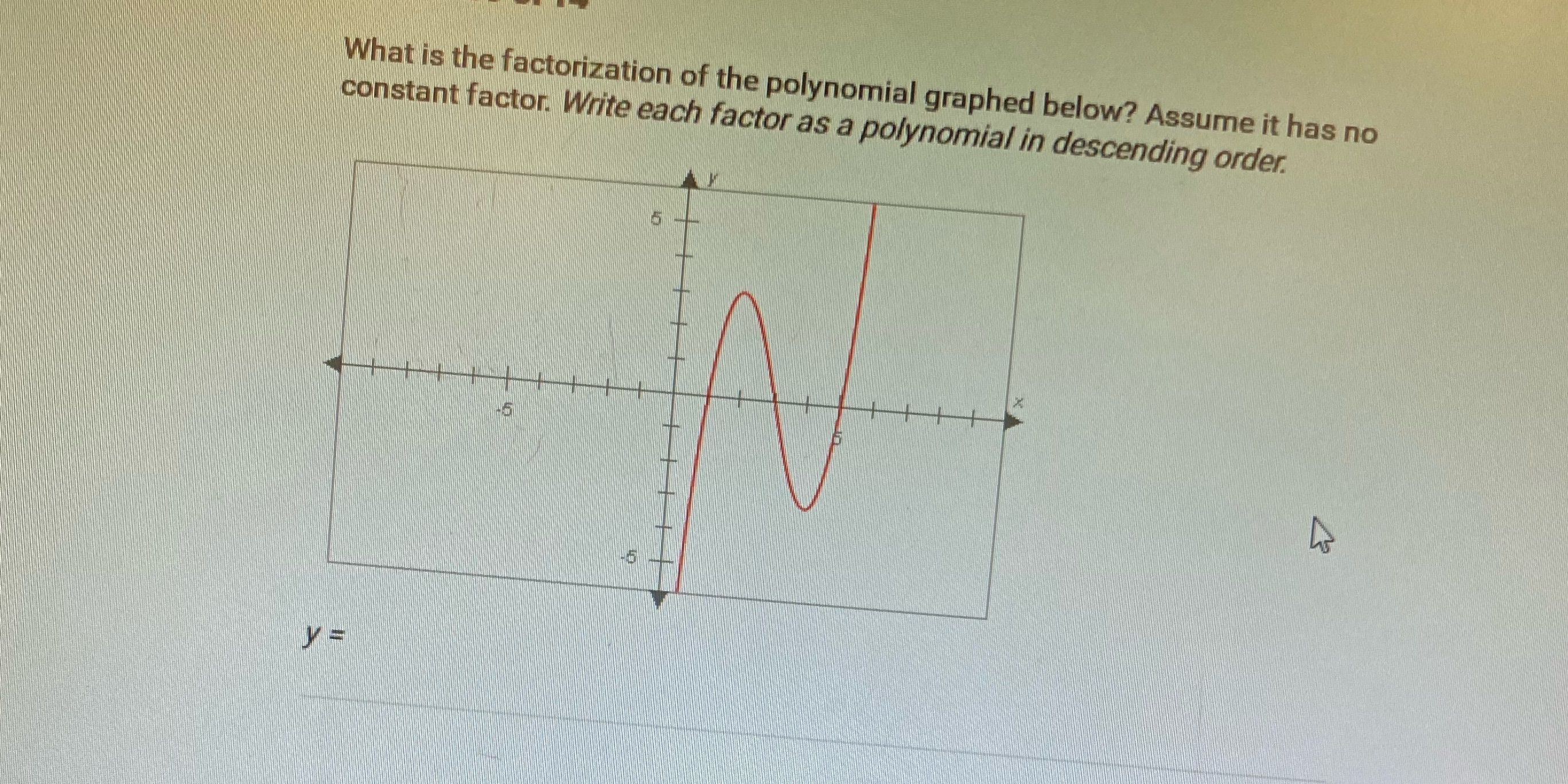 What is the factorization of the polynomial
