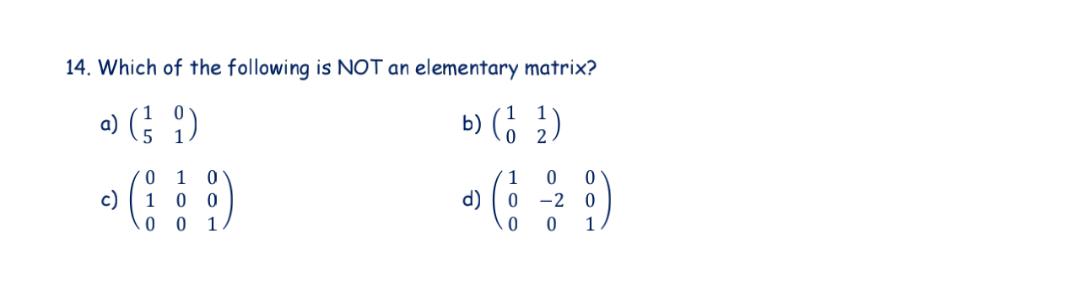 please help this linear algebra questions with
