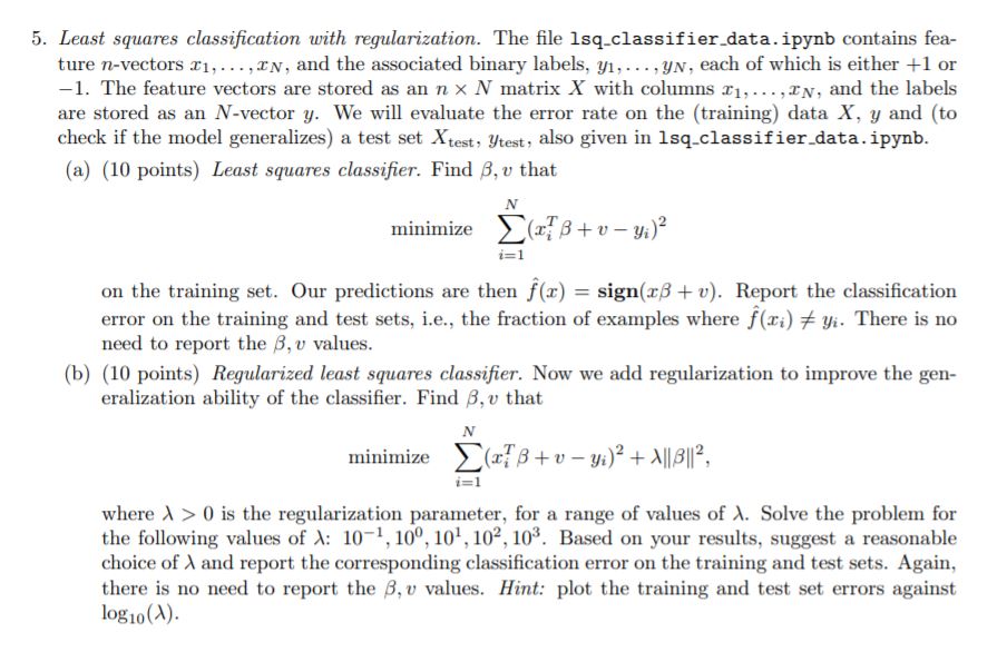 The file lsq_classifier_data.ipynb contains