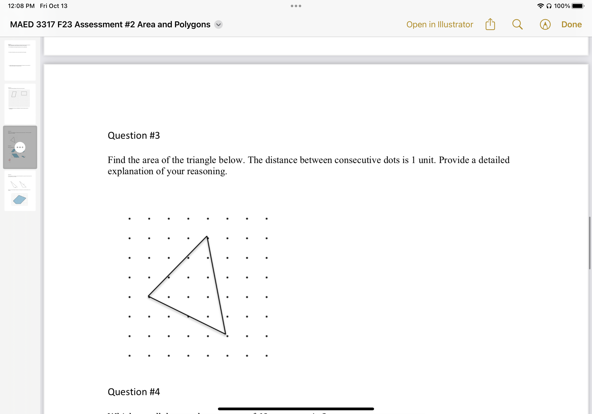 12:07 PM Fri Oct 13 .00 Q O100%@| MAED 3317 F23