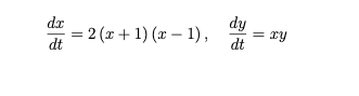 dy = 2(x+1) (2-1) , dt dt