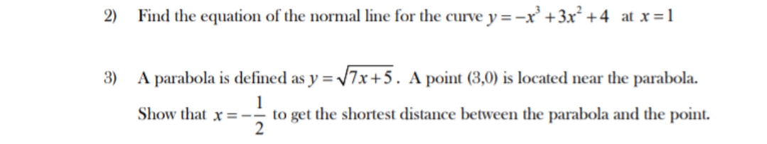 please help me solve this question 2) Find the