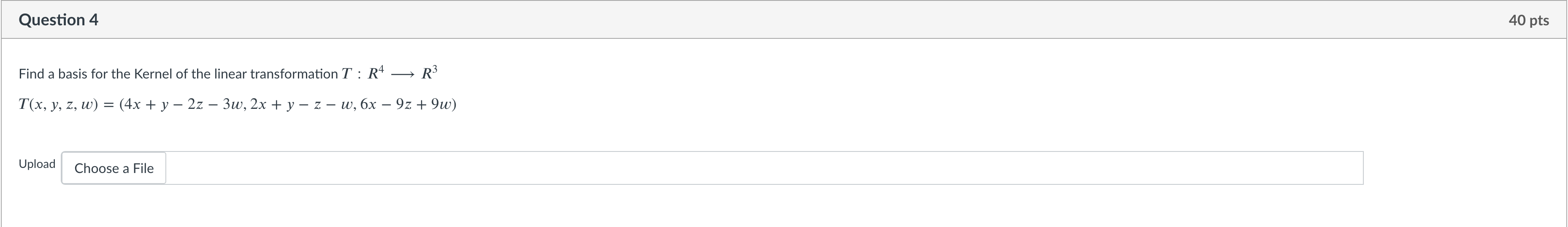 Question 3 Find the least square solution and the