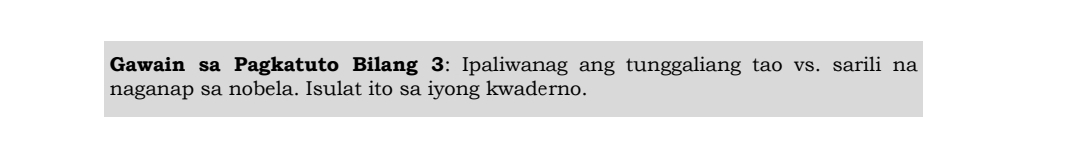 Gawain sa Pagkatuto Bilang 2: Basahin at unawain