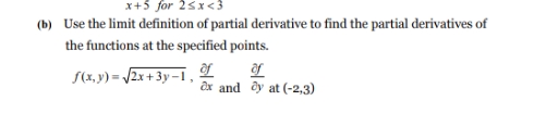 plz solve part b x+5 for 25x <3 (b) Use the limit
