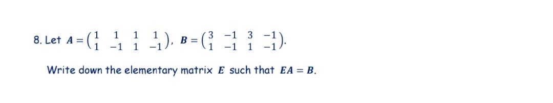 please help this linear algebra questions with