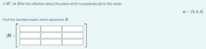 In Rs, let R be the reflection about the plane
