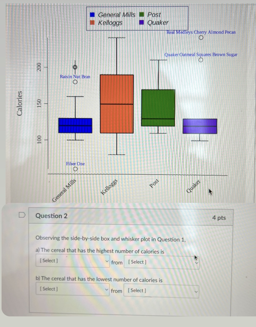 General Mills Post Kelloggs Quaker Real Medleys