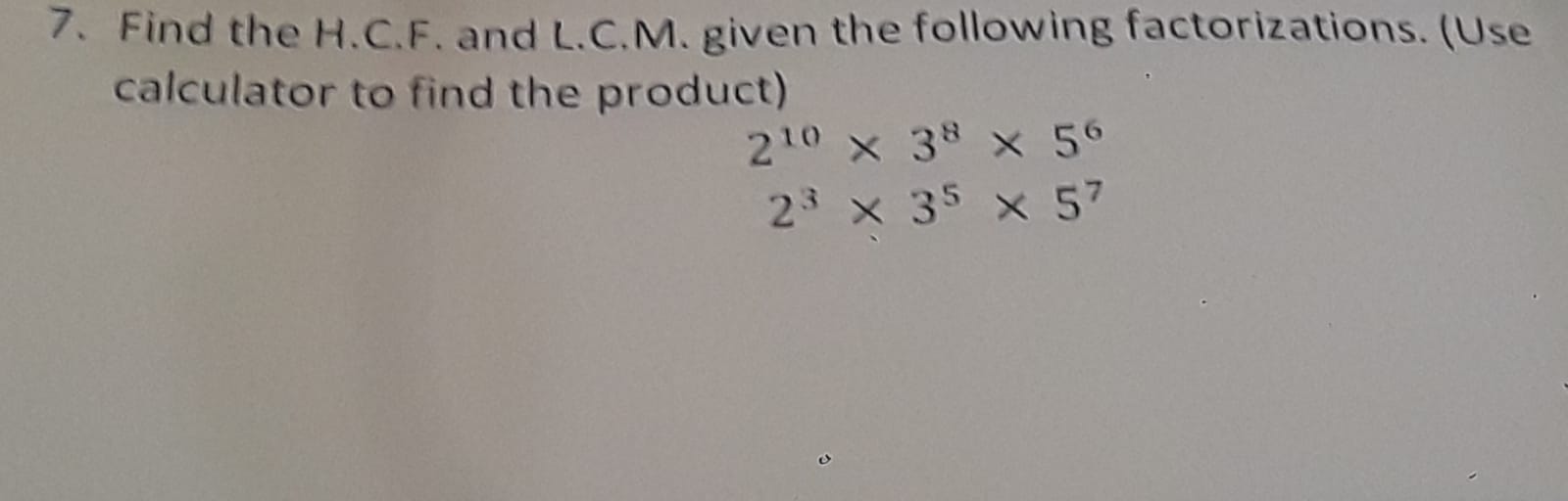 Hello, how do I find the hcf and the LCM of the