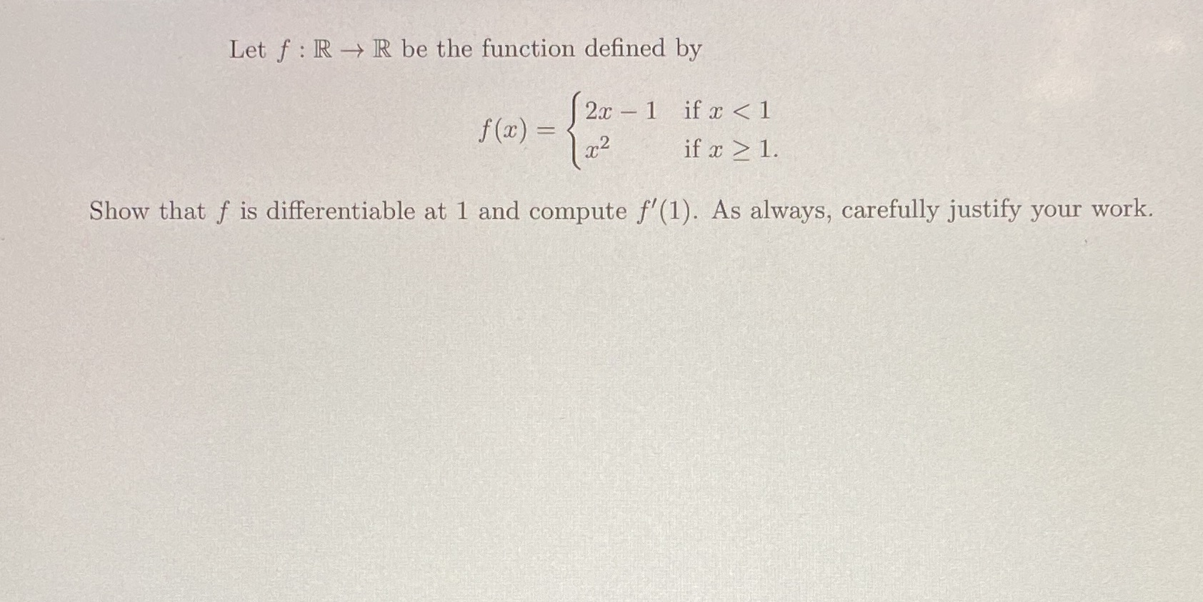 Let f : R - R be the function defined by f (2 ) =