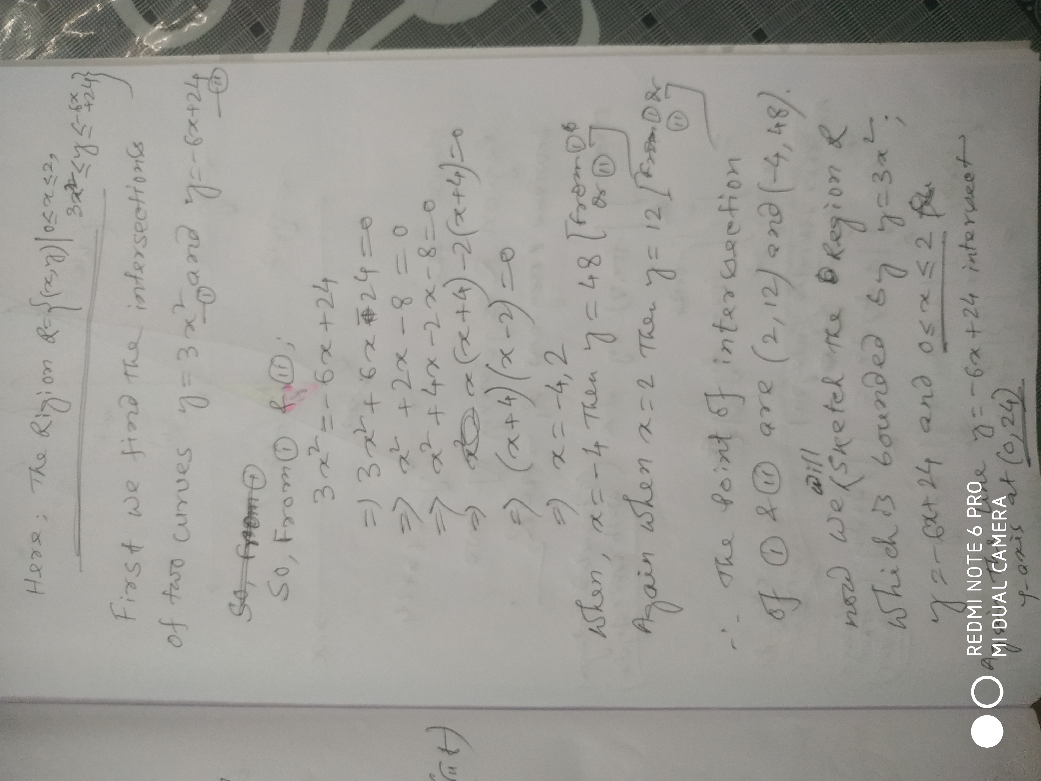 28-34. Regions of integration Sketch each region
