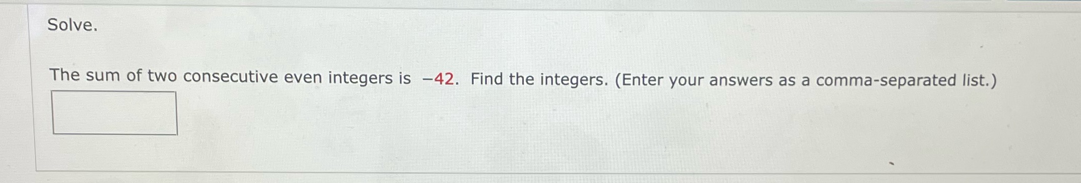 pls help!!!! Solve. The sum of two consecutive