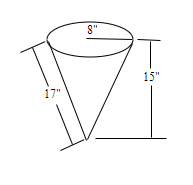 Find the total surface area and volume of the