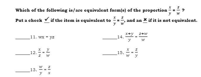 Z Which of the following is/are equivalent