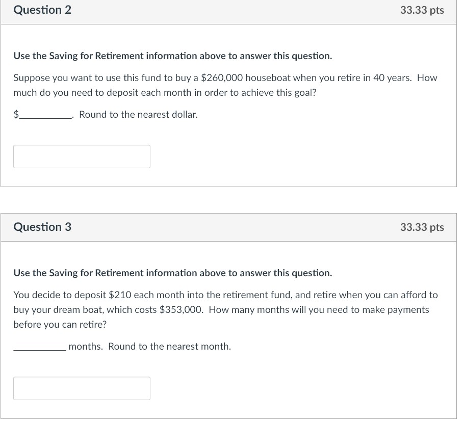 Saving for Retirement You decide to make monthly