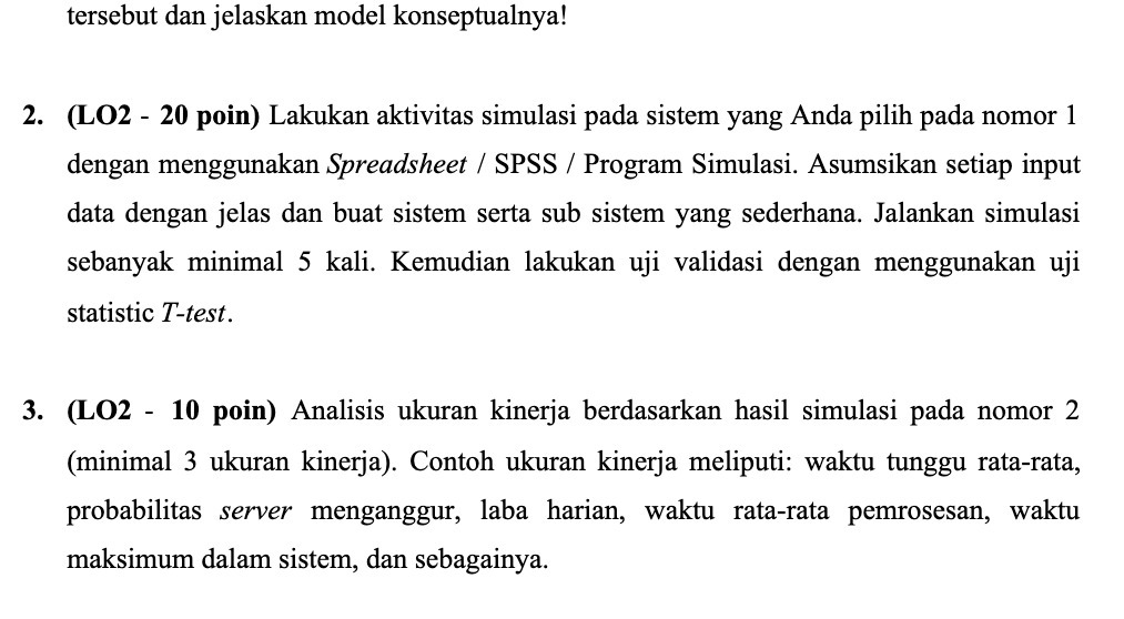 tersebut dan jelaskan model konseptualnya! 2.