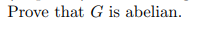Please help me with the following: Let. G be a