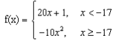 1. \f\f\f\f\f\ff(x) X - 12x + 16, for x S -7 kx +