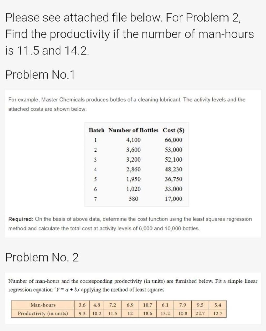 Please see attached le below. For Problem 2, Find