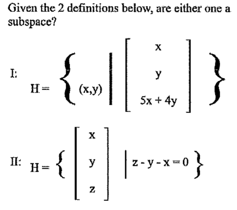 this is question Given the 2 definitions below,