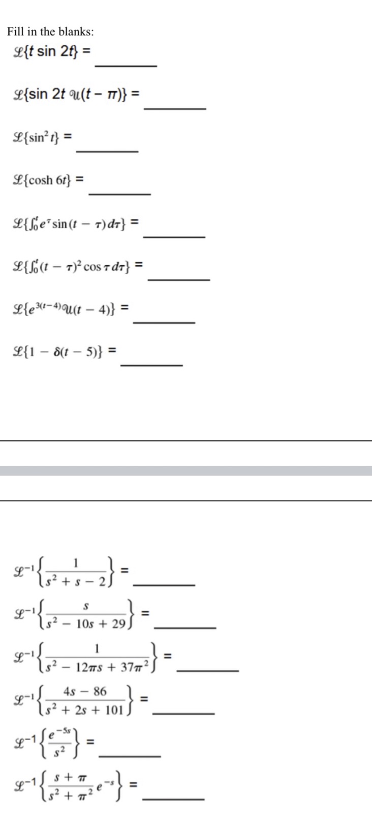 Need it as soon as possible. Thanks. Fill in the