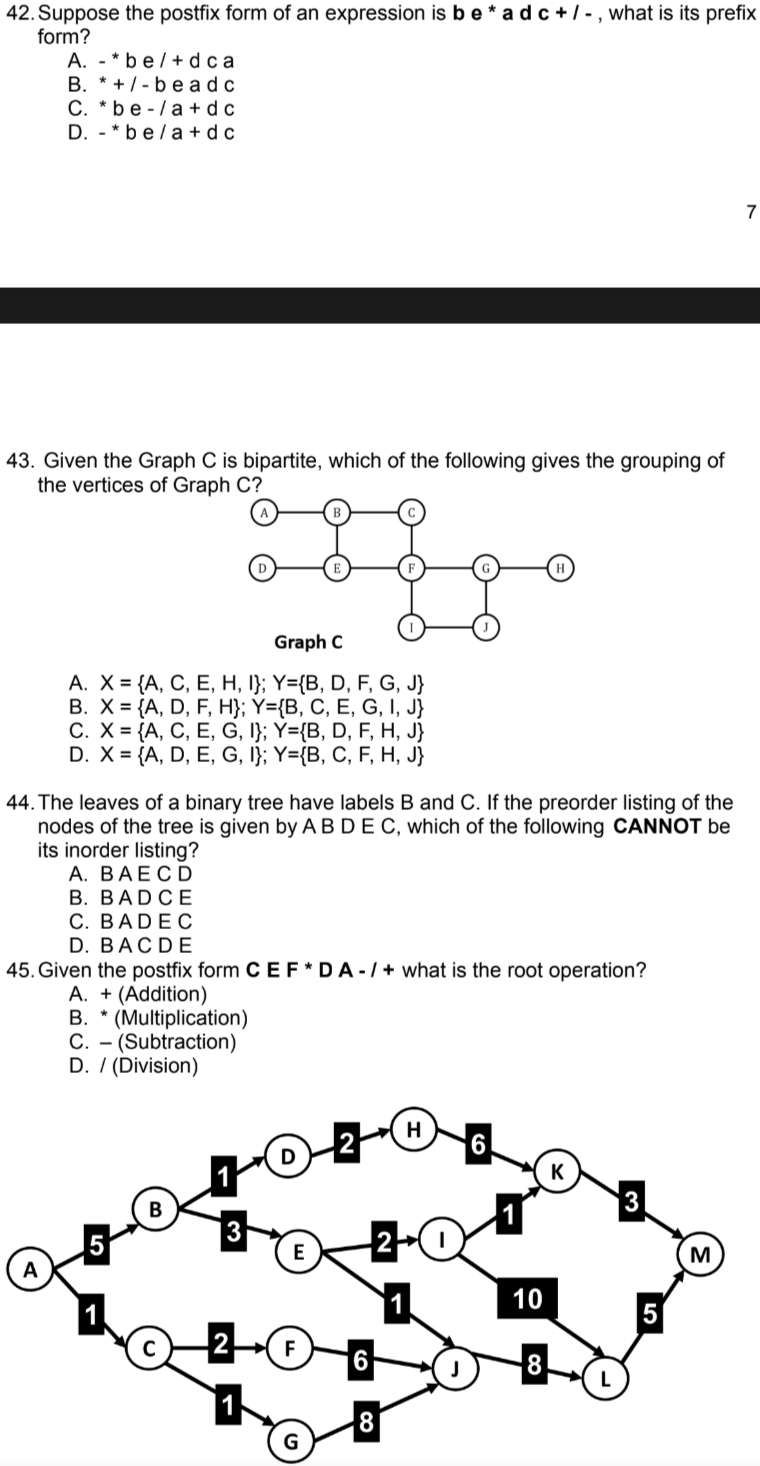 Subject: Discrete Math Topics can be : 1.