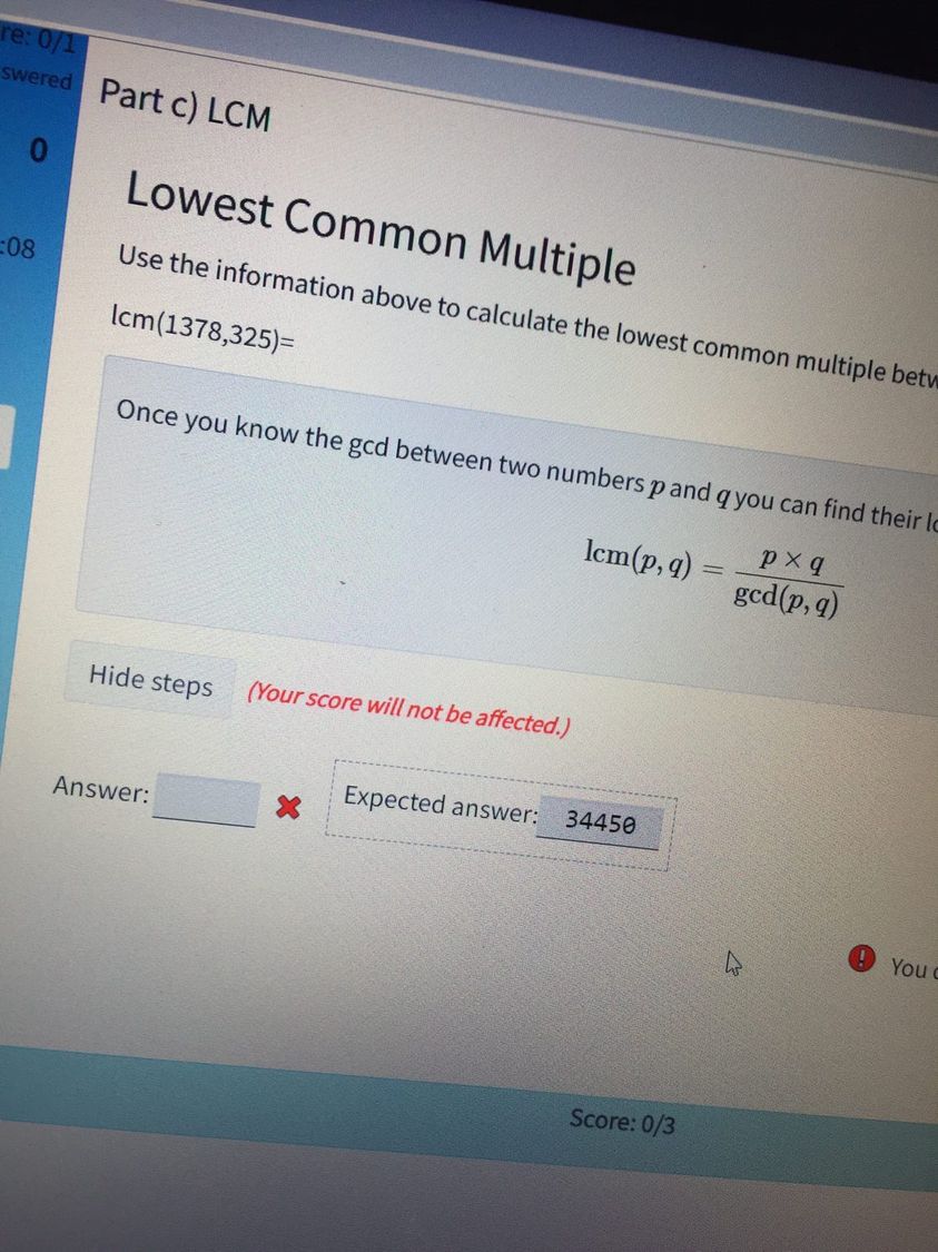 \f\fessment AdviceModular Arithmetics Please