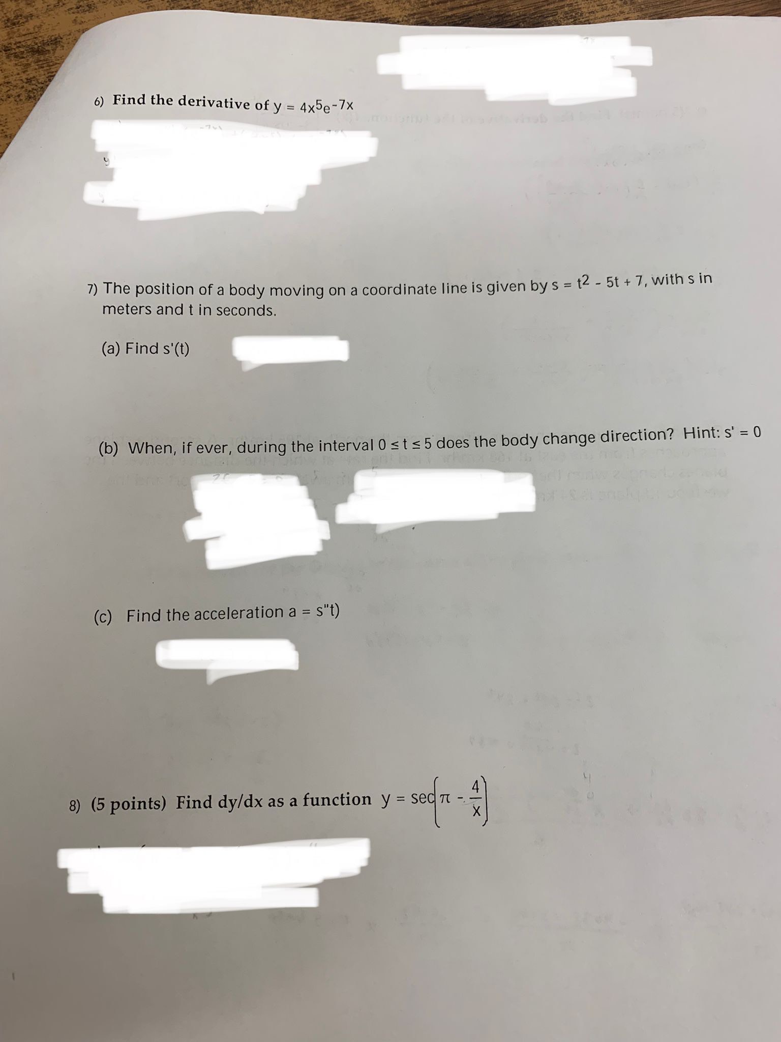 Test 2 Na Version A All cell Phones must be