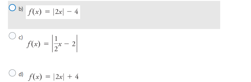 Which function can be represented by this graph?