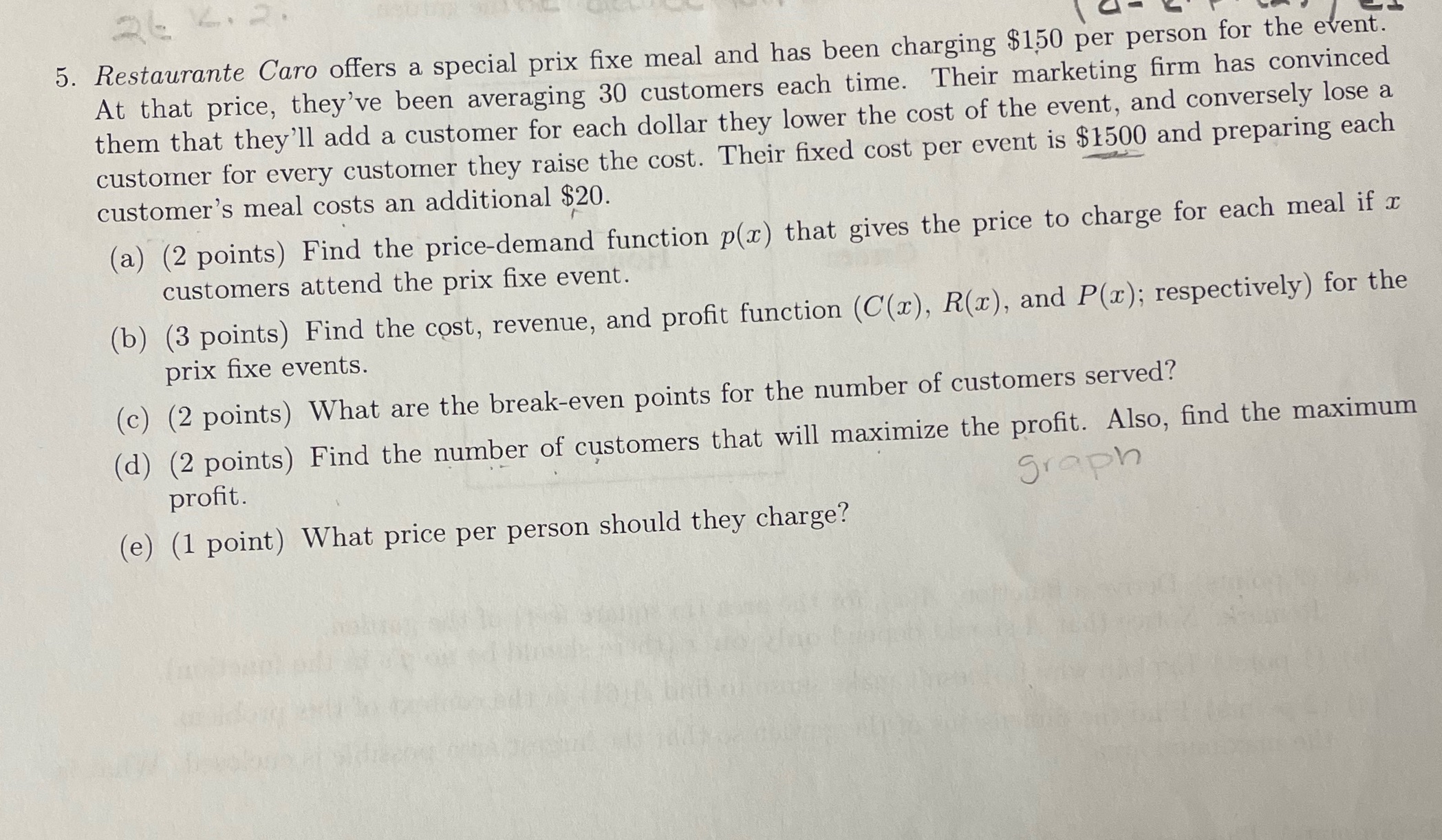 26 6. 2. 5. Restaurante Caro offers a special