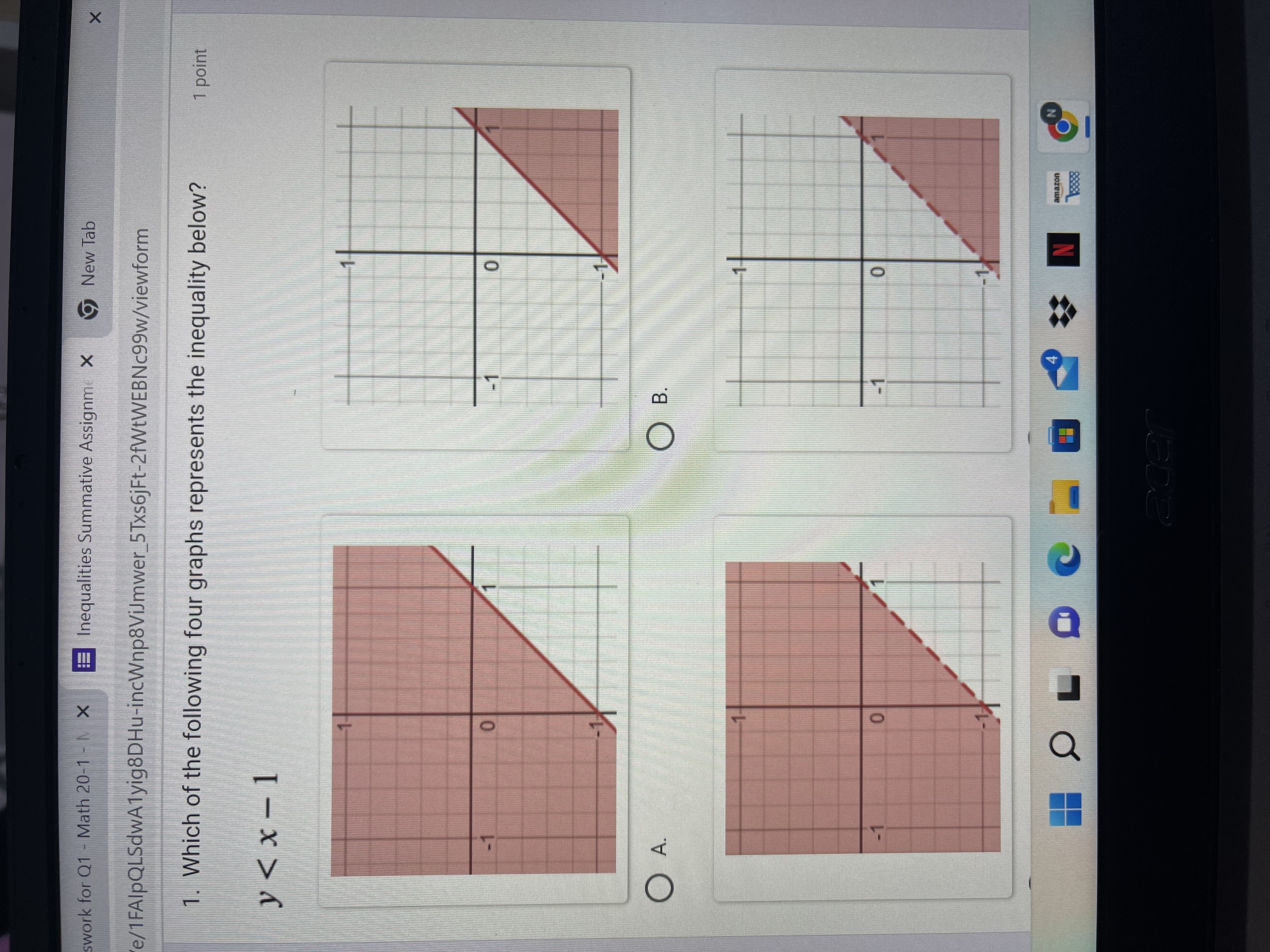 swork for Q1 - Math 20-1 - N X Inequalities