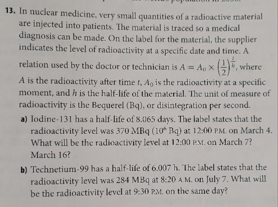 Need someone to answer 13. for me. a, and b if