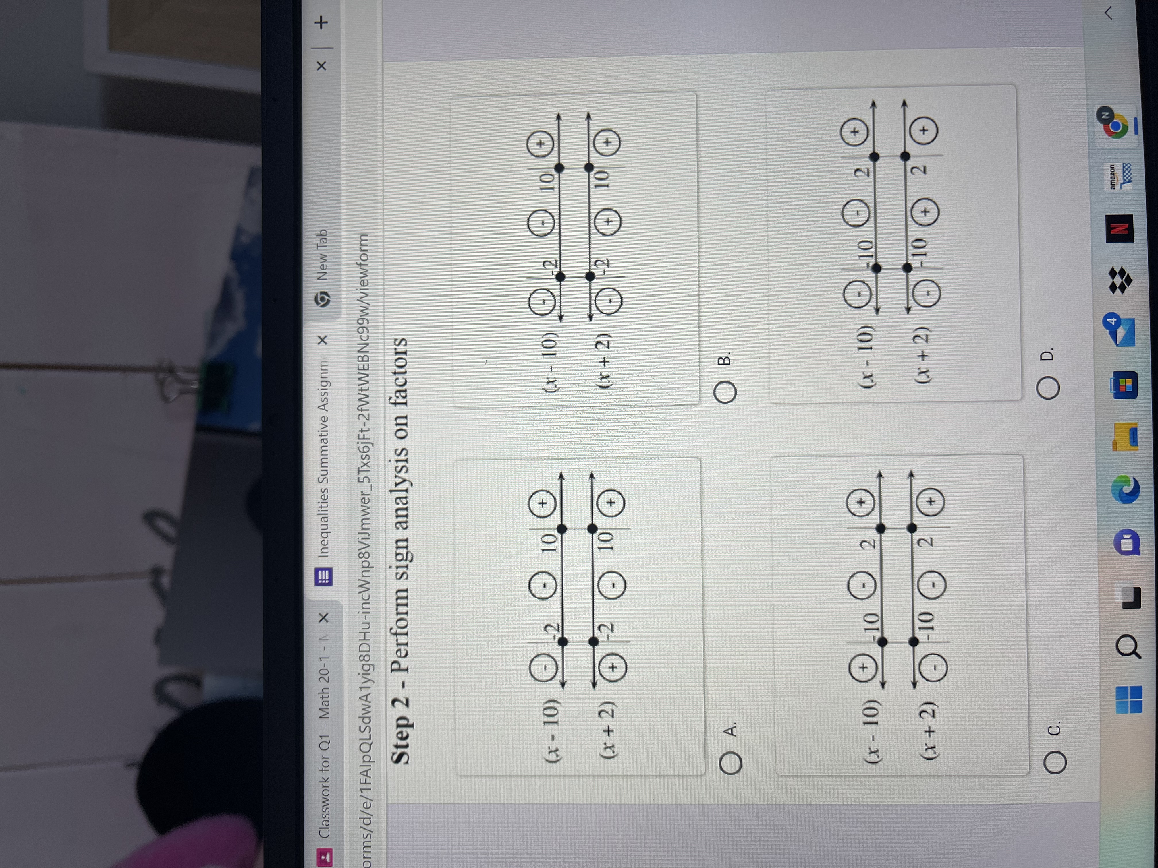 swork for Q1 - Math 20-1 - N X Inequalities