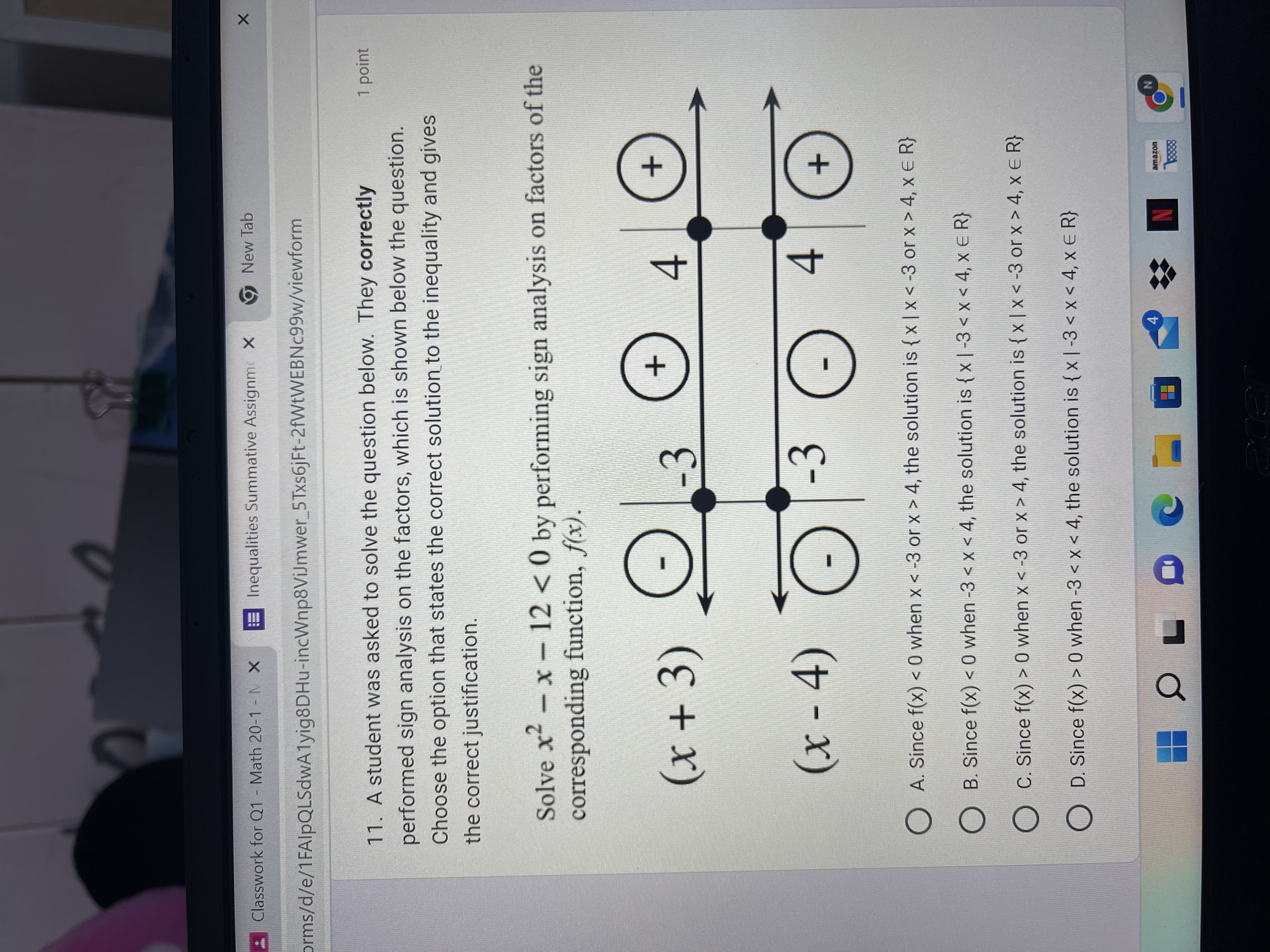 swork for Q1 - Math 20-1 - N X Inequalities