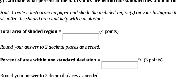 gy Calculate what percent of the data vallles are