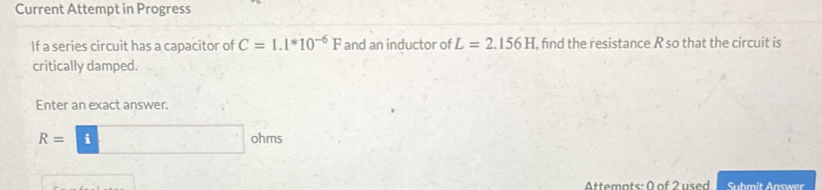 Please be clear Current Attempt in Progress If a