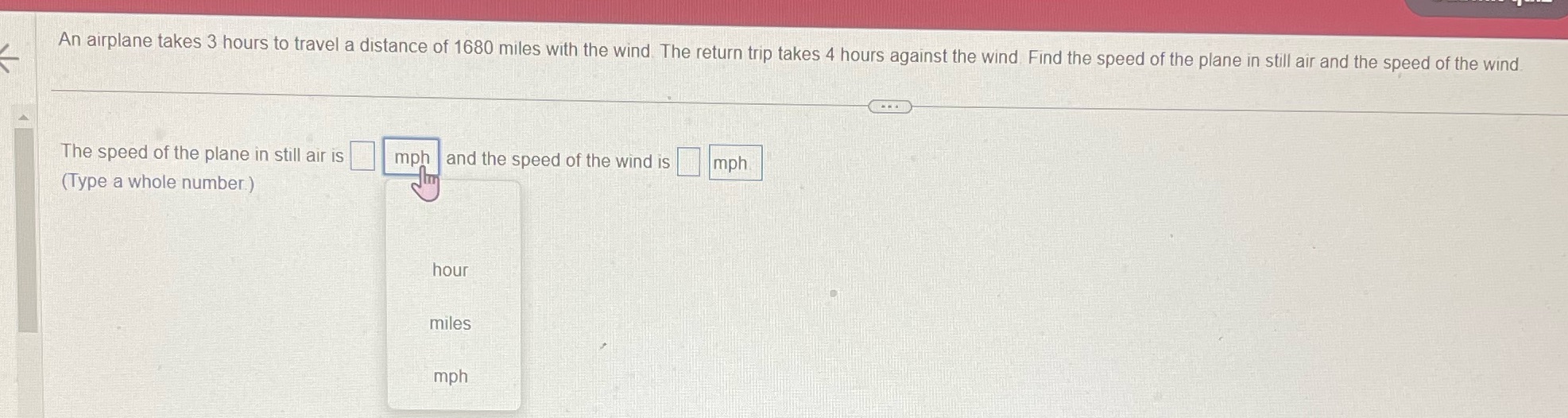 An airplane takes 3 hours to travel a distance of