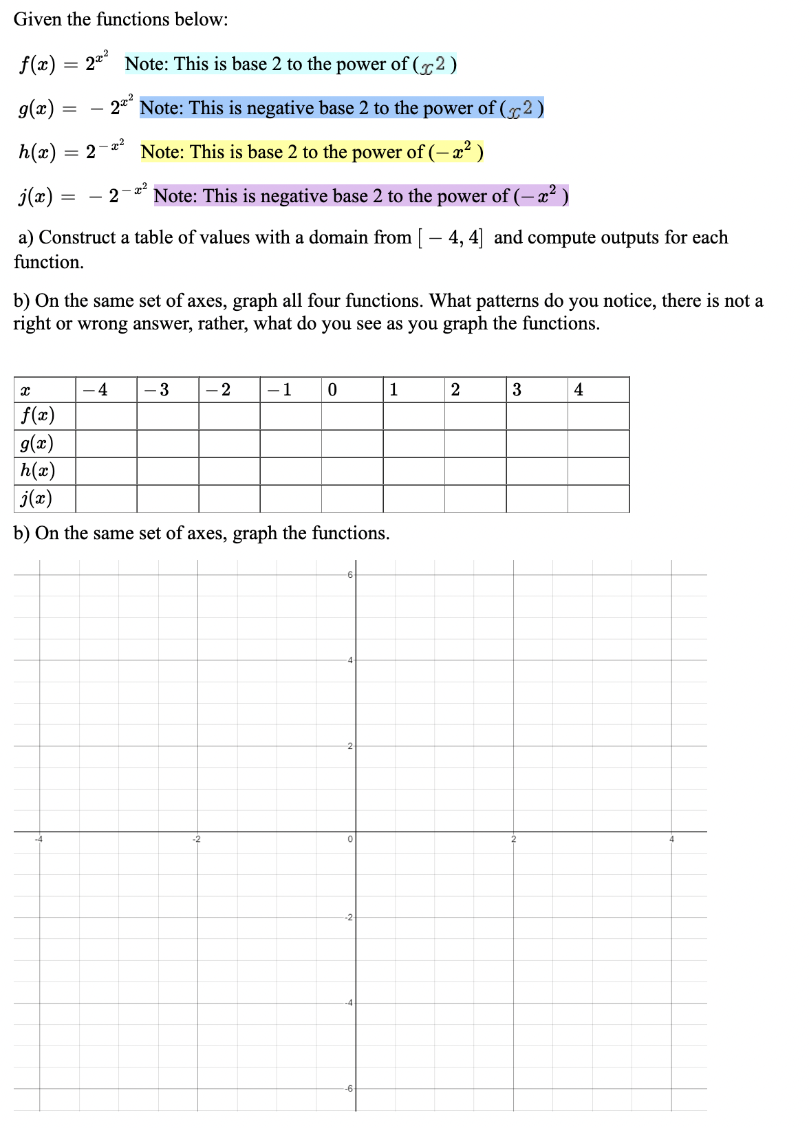 \fR B G K Match each equation with a graph above