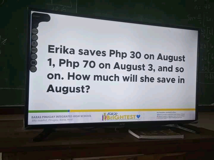 Gloria made a deposit from her school allowances