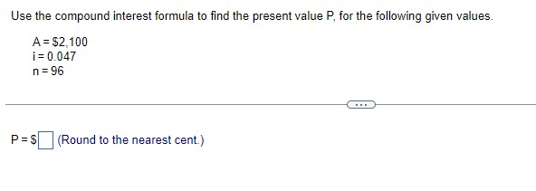 Use the compound interest formula to find the