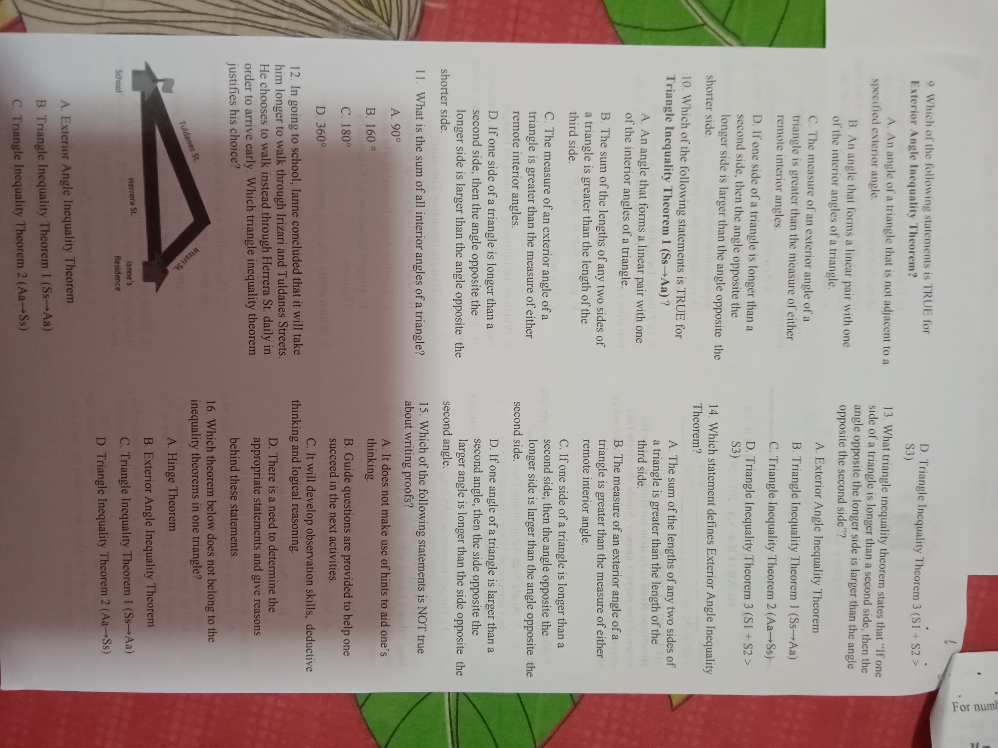 D. If two sides of one triangle are congruent to