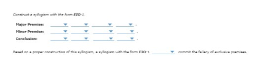 Major Premise: Based on a proper construction of