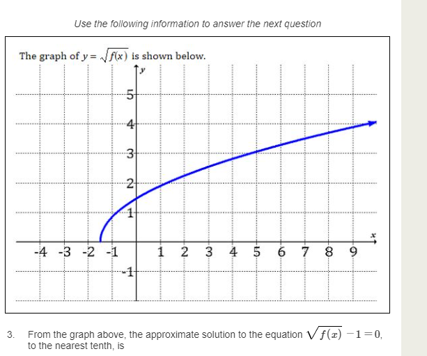 Use the following information to answer the next